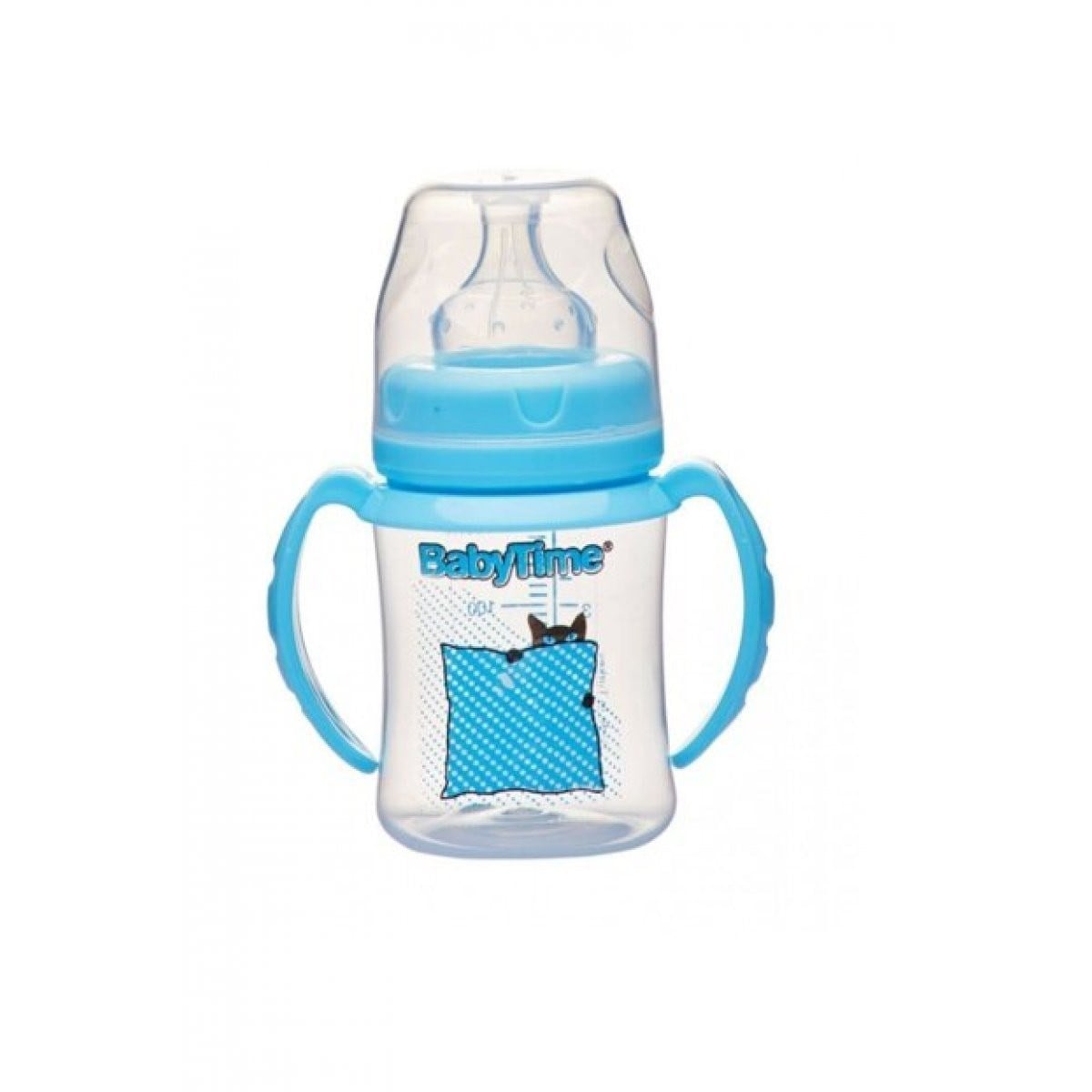 Baby Time Silikon Uçlu Geniş Ağız Kulplu Biberon - 150ml