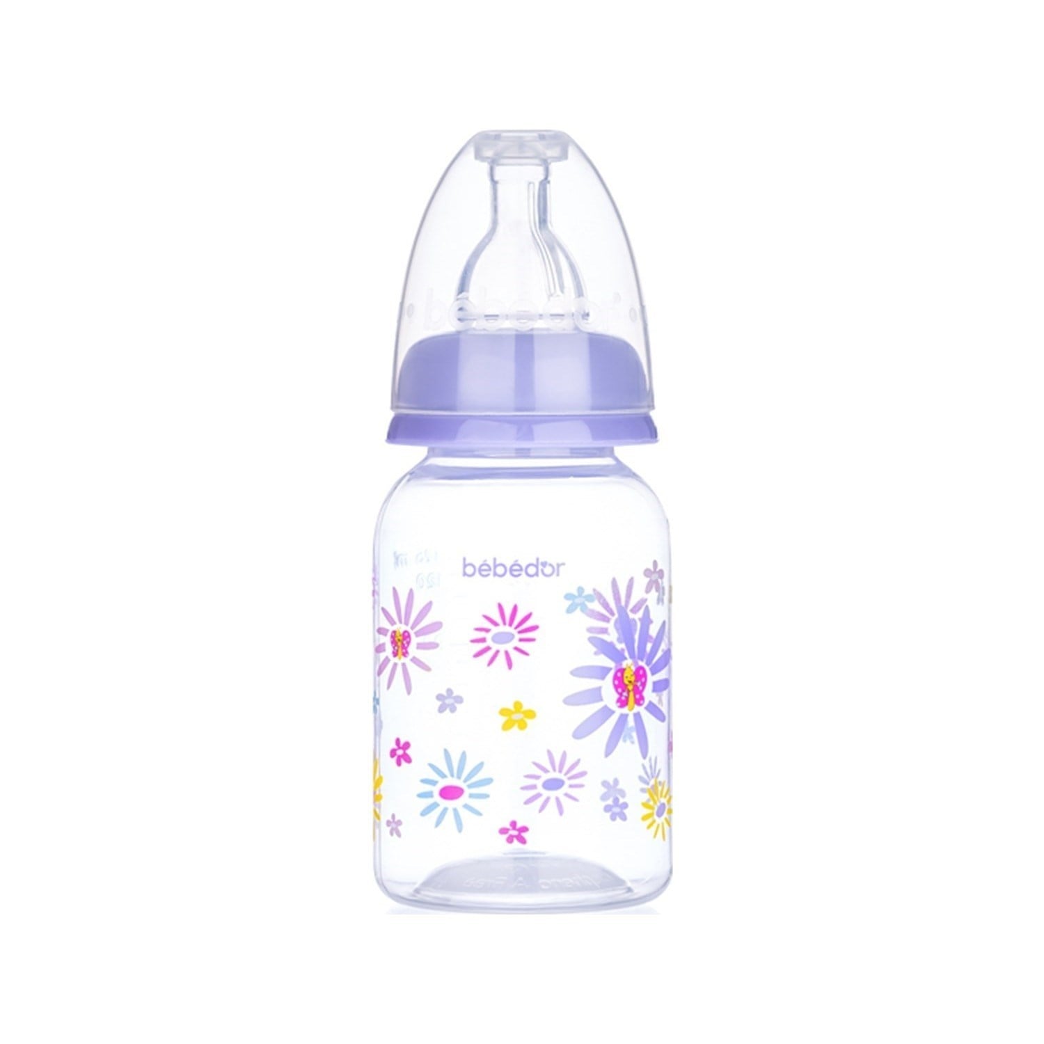 Bebedor Desenli PP 125 Ml Orta Akış - Mor