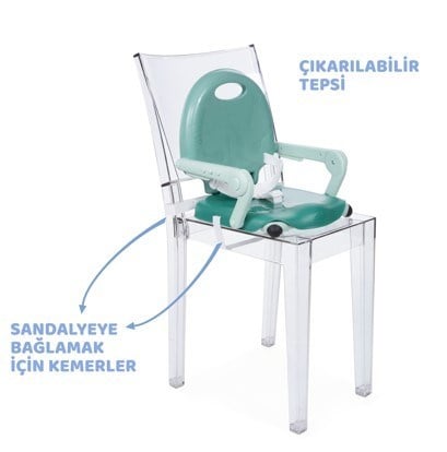 Chicco Pocket Snack Yükseltici Mama Sandalyesi - Sage