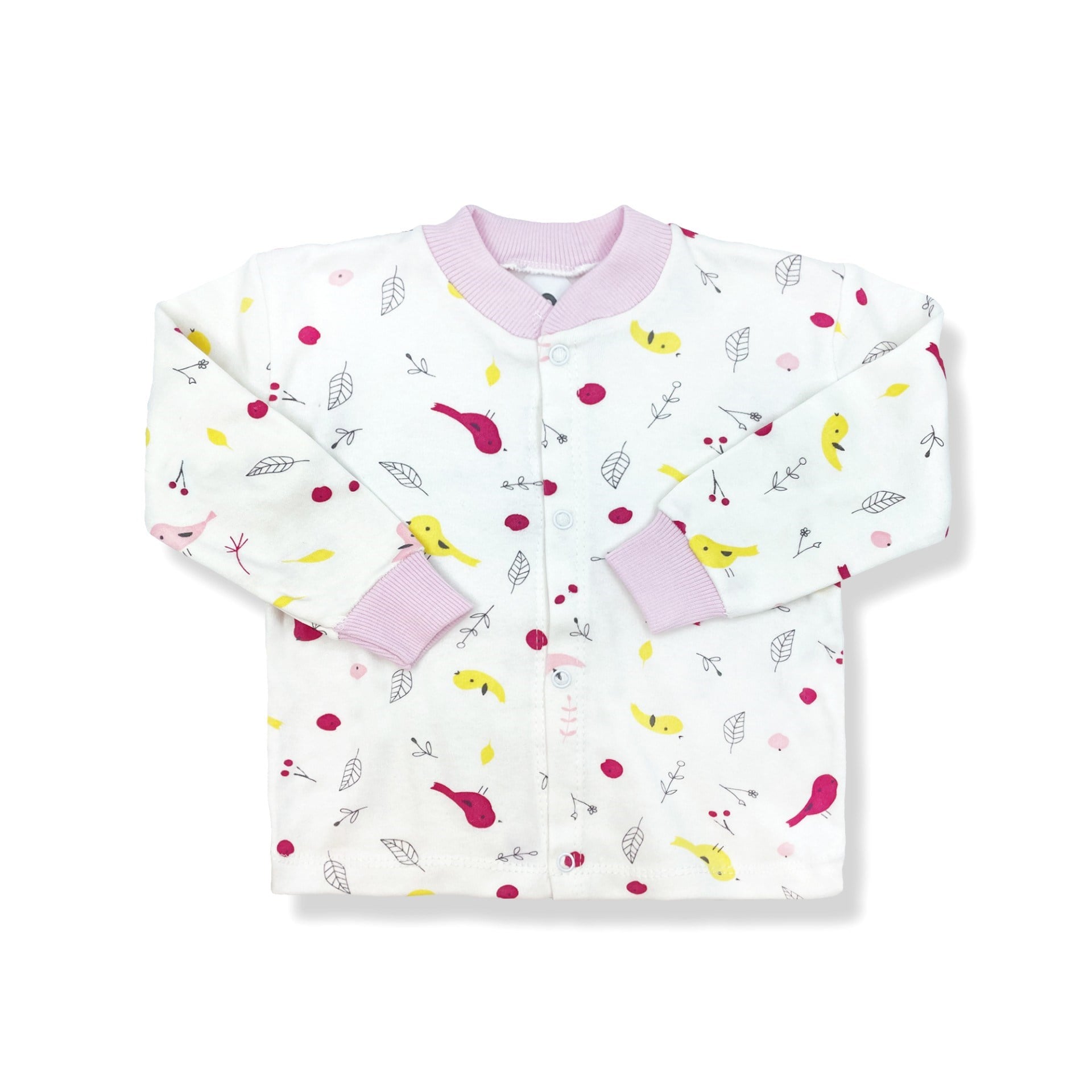 Sema Baby Happy Birds Bebek Pijama Takımı Pembe 6-9 Ay