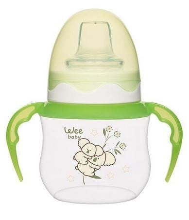 Wee Baby Akıtmaz Kulplu PP Bardak 125 ml - Yeşil
