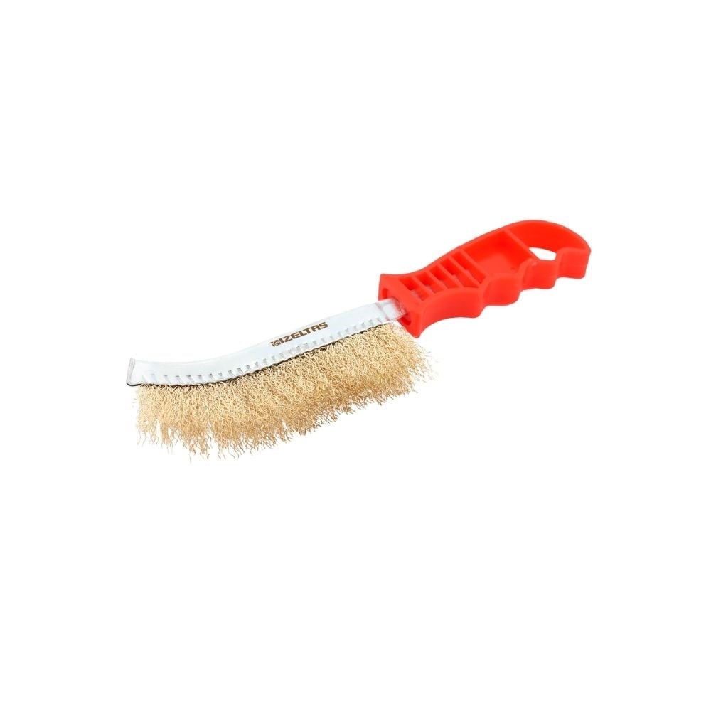 İzeltaş Kıvrık Uçlu Plastik Saplı Tel Fırça 270 mm