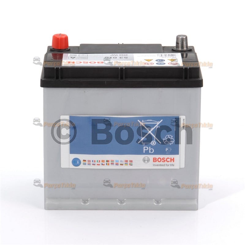 12 V 45 Ah Bosch Akü S3 Seri Marş Aküsü (Dar) 0092S30160