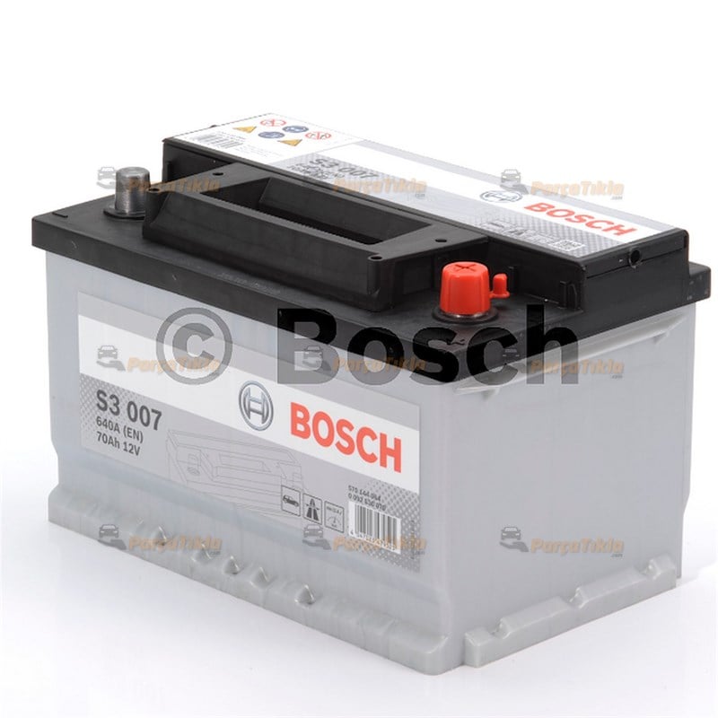 12 V 70 Ah Bosch Akü S3 Seri Marş Aküsü (Alçak, Opel) 0092S30070