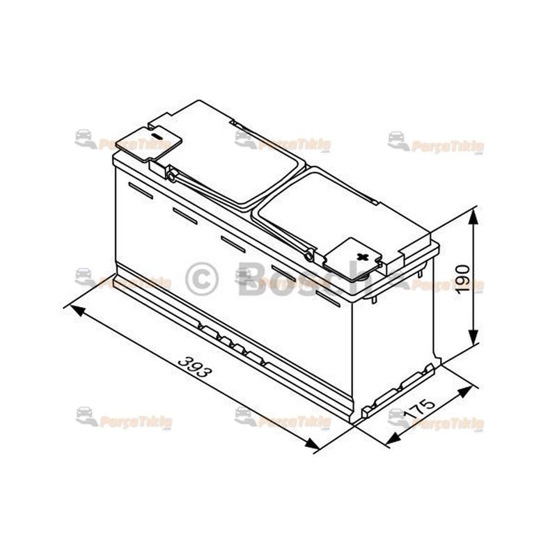 12v 105ah Bosch Akü S5 Agm Seri Start / Stop Marş Aküsü 0092S5A150