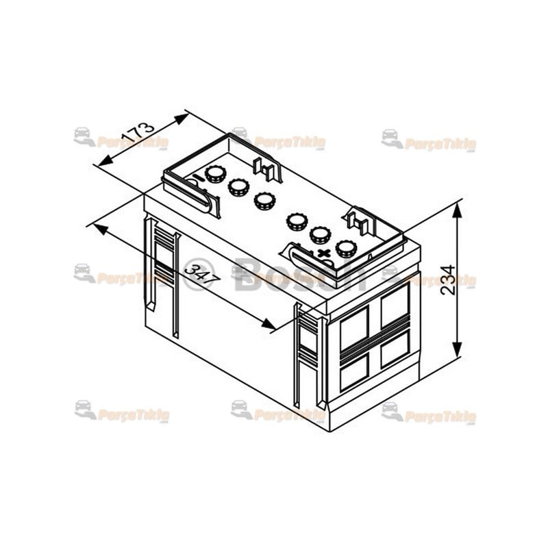 12v 110ah Bosch Akü Ağır Vasıta Grubu 0092T30350
