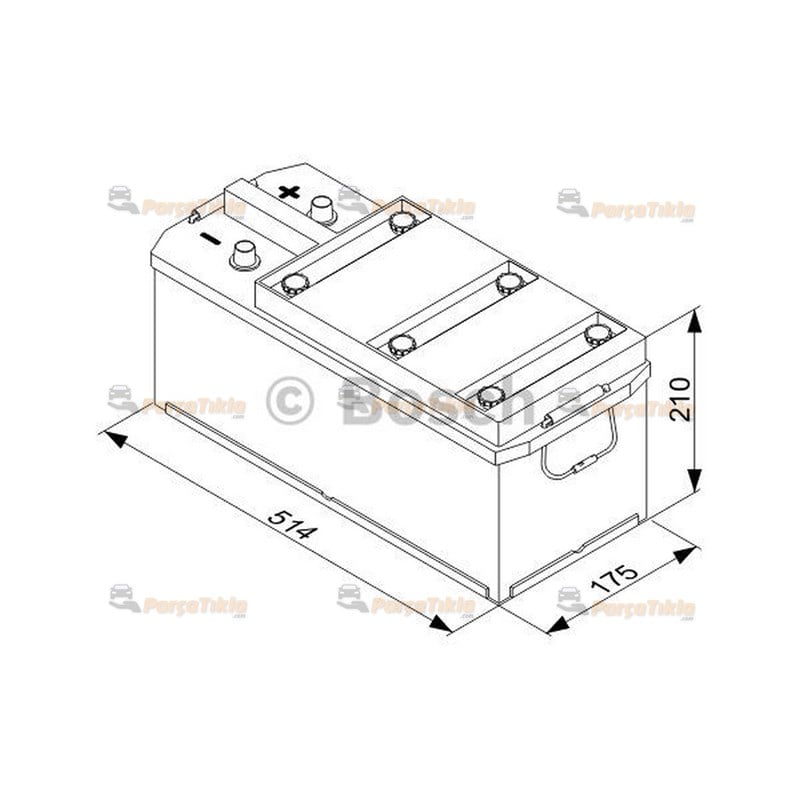 12v 135ah Bosch Akü Ağır Vasıta Grubu 0092T30450