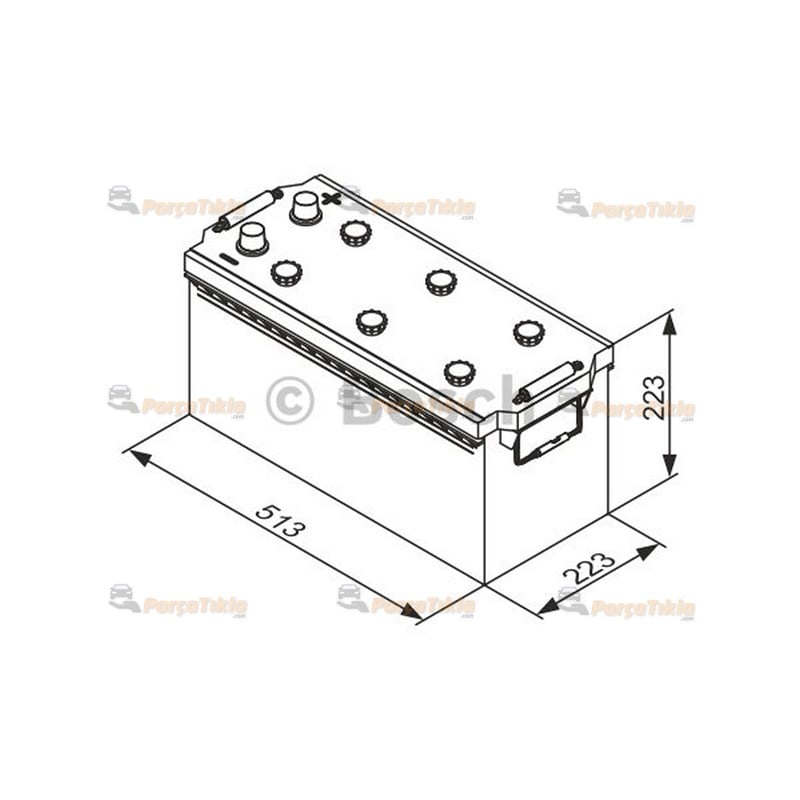 12v 155ah Bosch Akü Ağır Vasıta Grubu 0092T30770