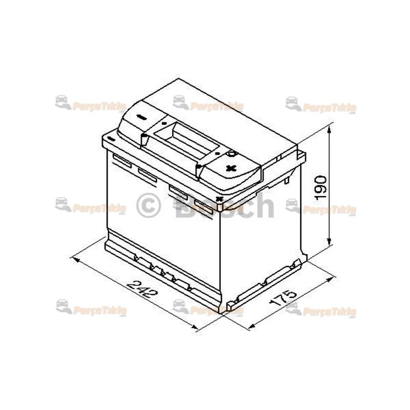 12v 63 Ah Bosch Akü S5 Silver Plus Seri Marş Aküsü 0092S50050