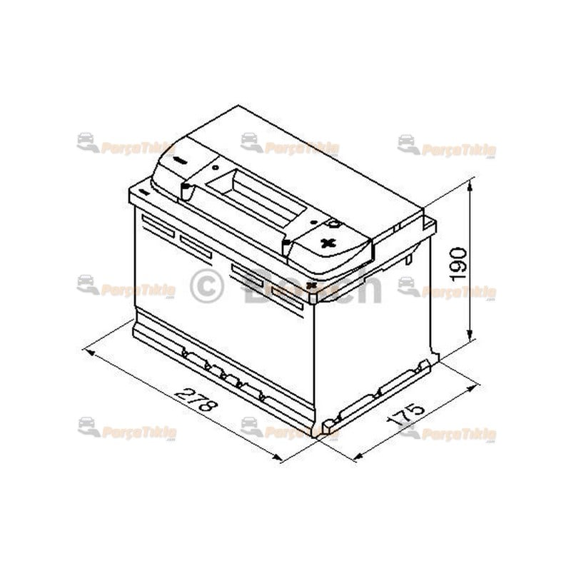 12v 77ah Bosch Akü S5 Silver Plus Seri Marş Aküsü 0092S50080
