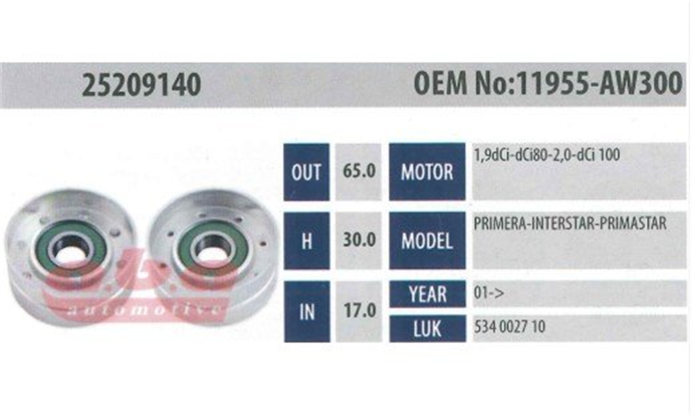 ABA25209140-Gergi Rulmanı
