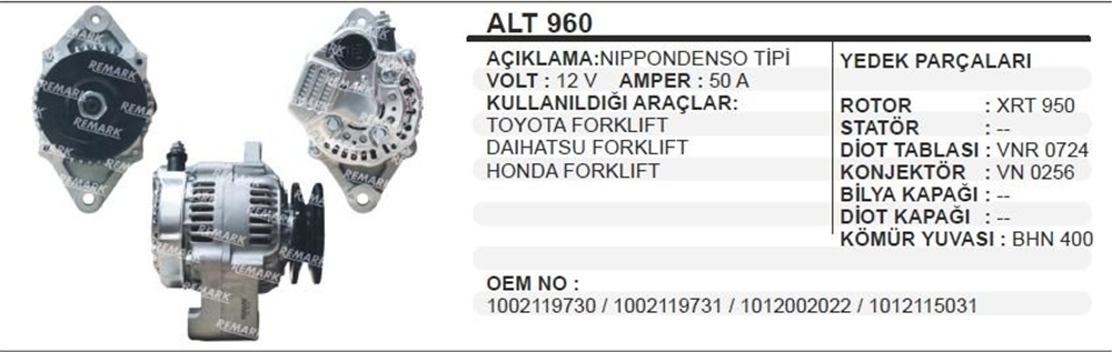 AESALT960-Alternatör Dinamo
