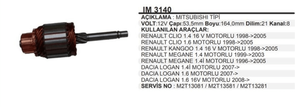 AESIM3140-Marş Kollektörleri