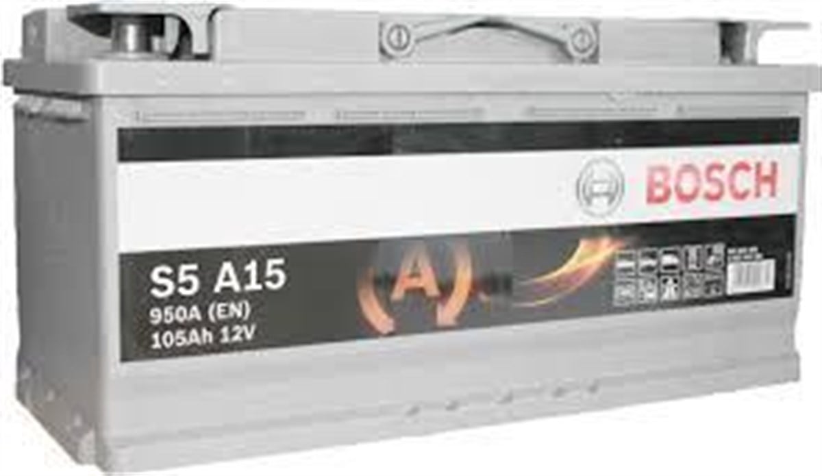 Akü, 12V 105Ah Agm Bosch Akü Start Stop 0092S5a090