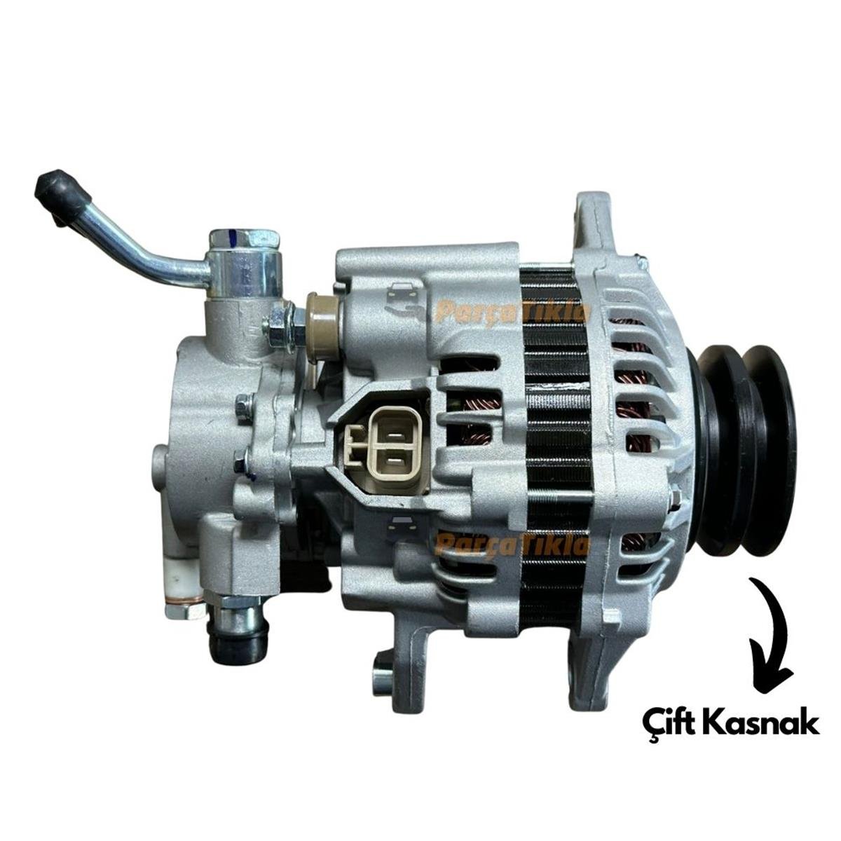 Alternatör 12V 90Ah Mıts L300 Ym Çift Kasnak Kalın Borulu (Max 110Ah)
