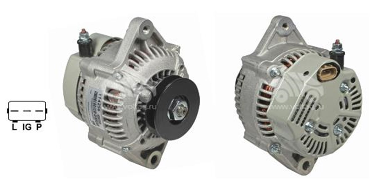 Alternatöt 12V 90Ah Kubota Dizel Marine Rtv X1100c 24 8Hp 1012110690, 1012114280, 1022111440, 1022111441, 10221157 1022116060