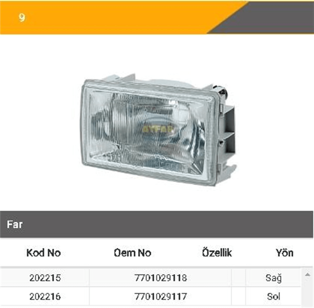 AYFAR202216-Far Komple