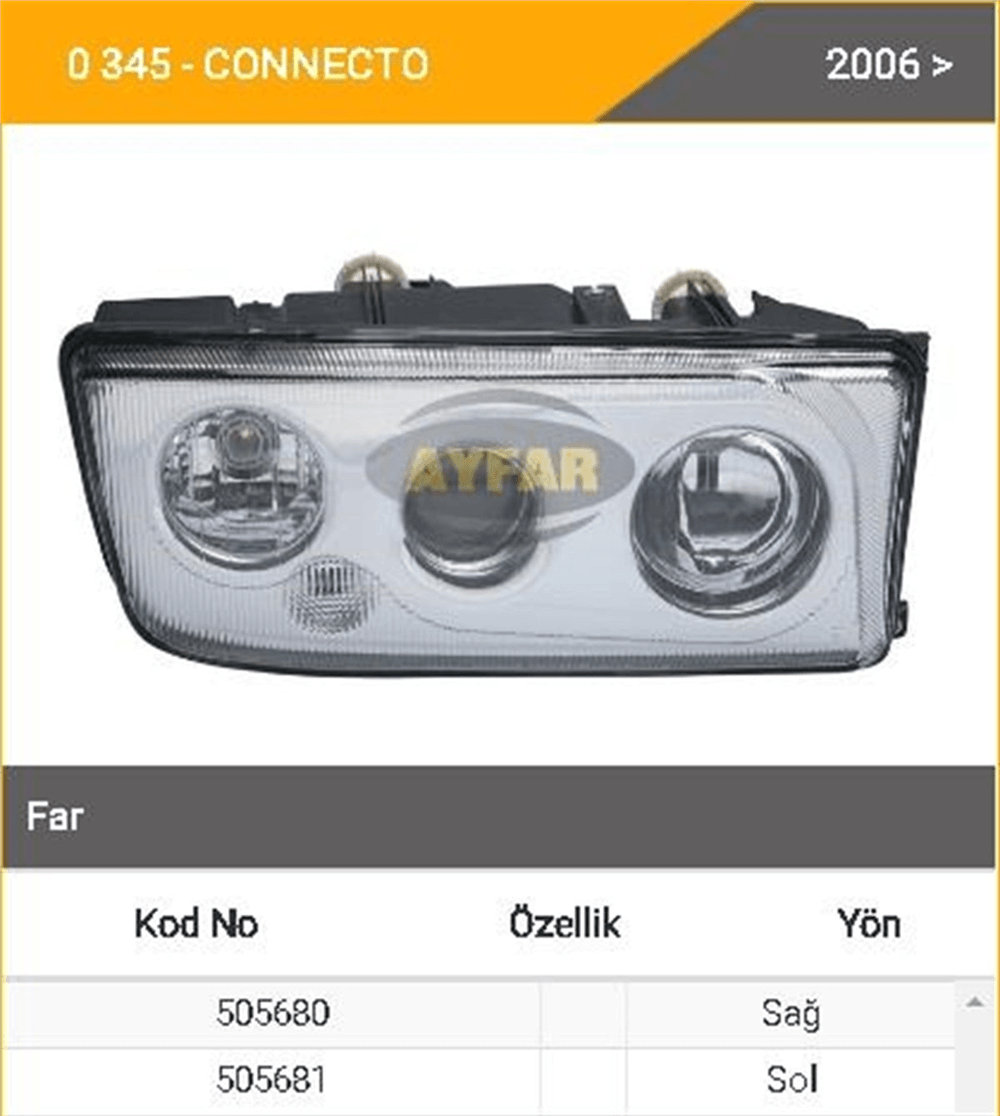 AYFAR505680-Far Komple