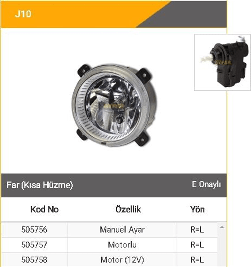 AYFAR505758-Far Komple