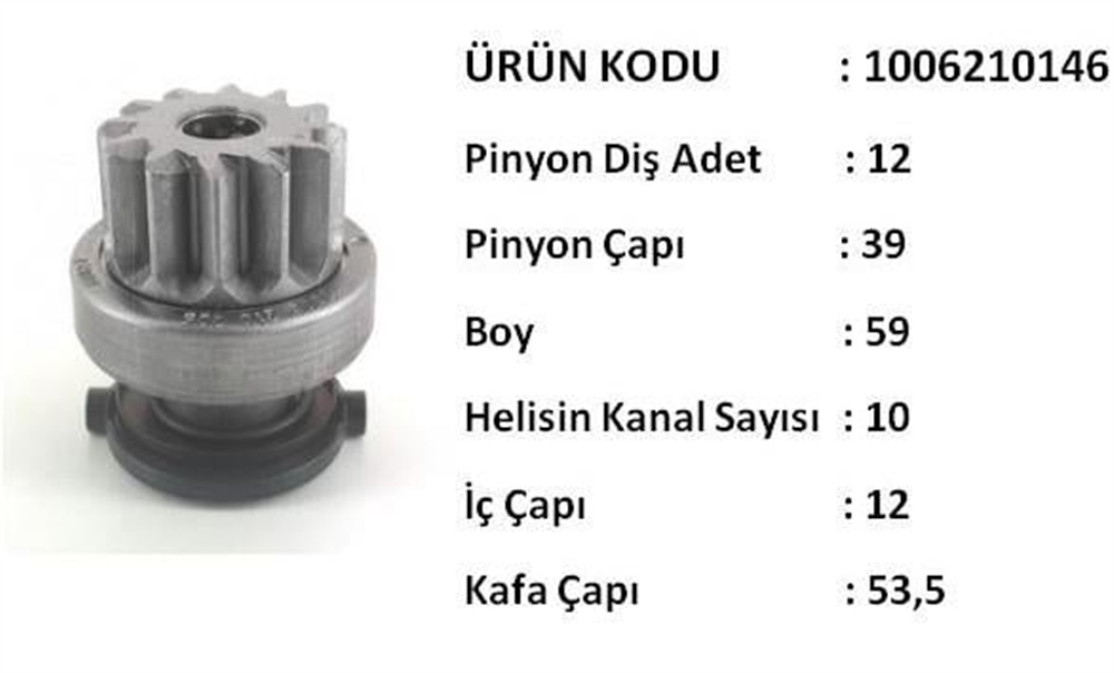 BOSCH1006210146-Marş Dişlisi