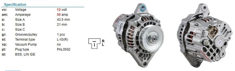 BYPARTUWA3764-Alternatör Dinamo