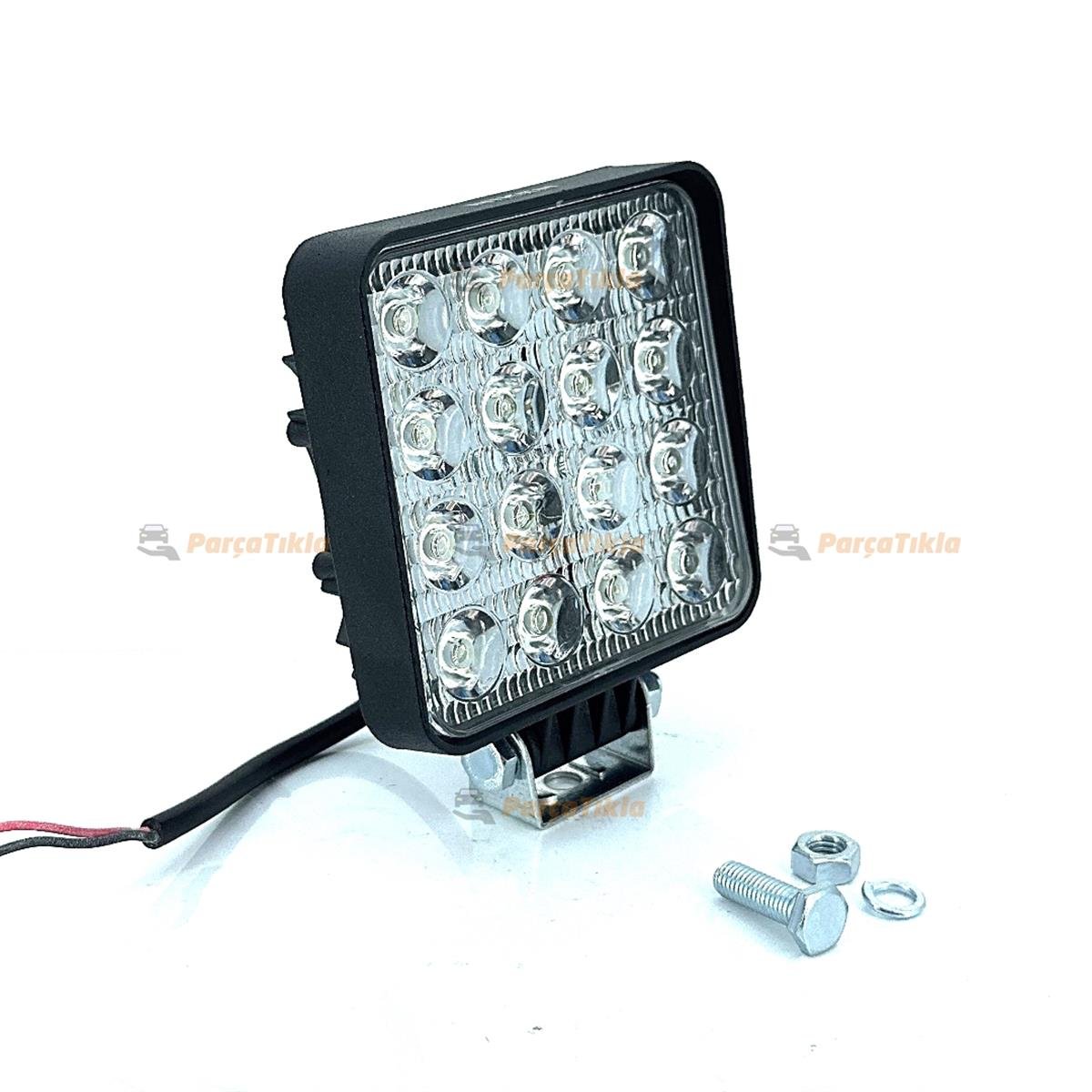 Çalışma Lambası 16 Ledli Kare 22 27W | Nıken 16Ledk