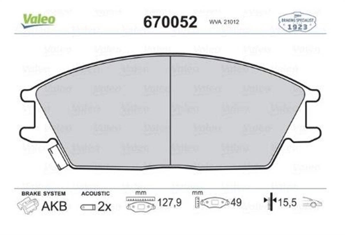 DİSK FREN BALATASI ÖN HYUNDAİ ACCENT 91-05 ELANTRA
