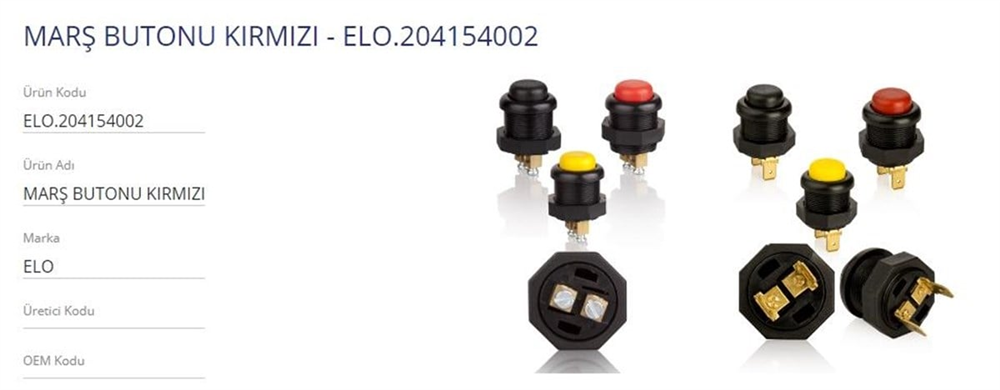 ELO204154002-Kapı Işık Butonu