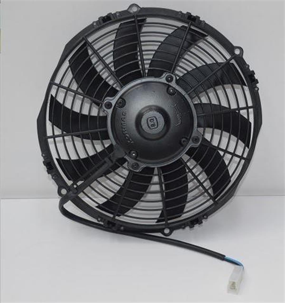 Fan Motoru 12V 10İnç Yassı İnce Emici Aksiyel Fanhelıs Komple