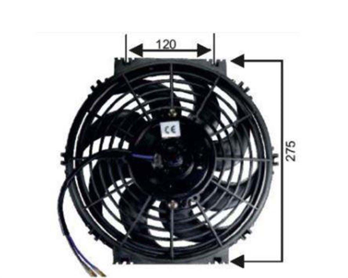Fan Motoru 12V 12 İnç Emici S Kanat Sgr60321 260Mm | Remark Rfm1120