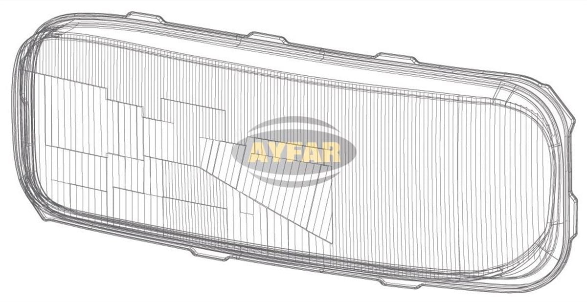 Far Camı Sol Mercedes Atego Desenli