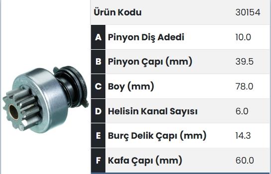FORM30154-Marş Dişlisi