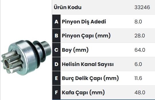 FORM33246-Marş Dişlisi