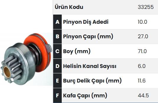 FORM33255-Marş Dişlisi