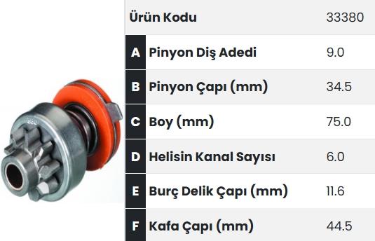 FORM33380-Marş Dişlisi