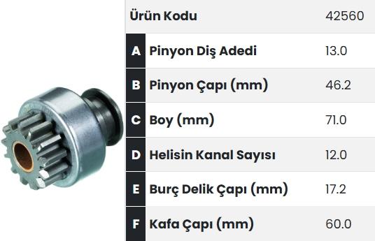 FORM42560-Marş Dişlisi