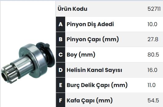 FORM52711-Marş Dişlisi