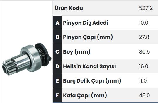 FORM52712-Marş Dişlisi