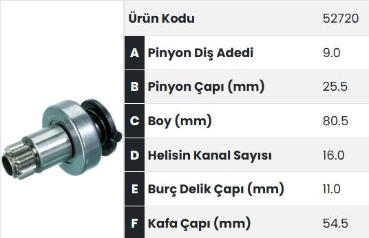 FORM52720-Marş Dişlisi