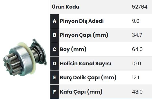 FORM52764-Marş Dişlisi