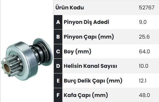FORM52767-Marş Dişlisi