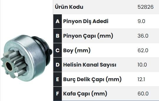 FORM52826-Marş Dişlisi