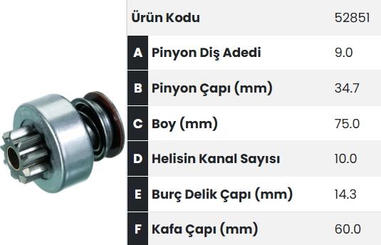 FORM52851-Marş Dişlisi
