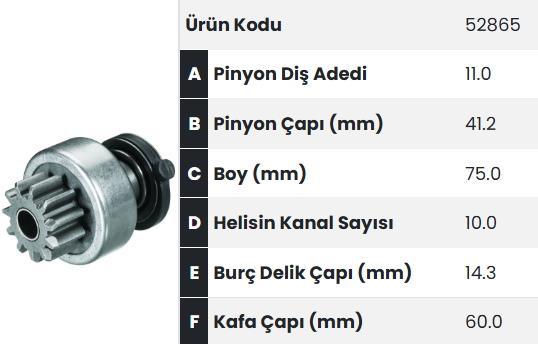 FORM52865-Marş Dişlisi