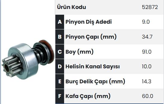 FORM52872-Marş Dişlisi