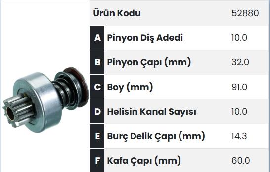 FORM52880-Marş Dişlisi
