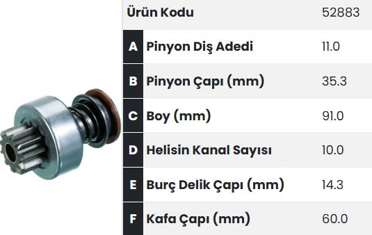 FORM52883-Marş Dişlisi
