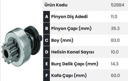 FORM52884-Marş Dişlisi