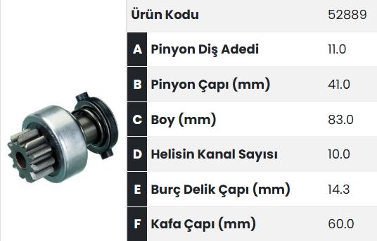 FORM52889-Marş Dişlisi