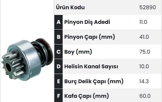 FORM52890-Marş Dişlisi